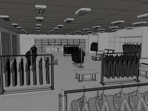 Clothing Store Interior 3D Модель