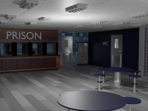 监狱内部 3D 模型