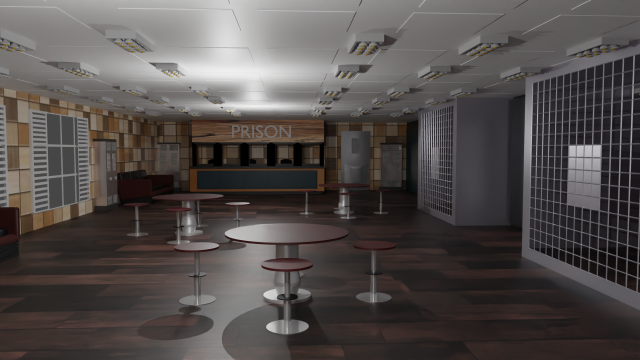 Prison Interior Modèle 3D .c4d .max .obj .3ds .fbx .stl .blend 