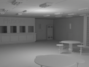Prison Interior No Material Modello 3D