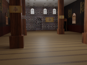 Mosque Interior 3D Model