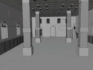Int&eacute;rieur de la mosqu&eacute;e Modèle 3D