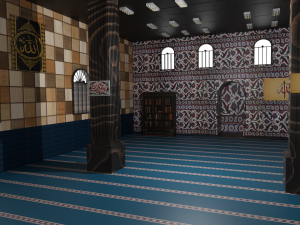 Mosque Interior Modèle 3D