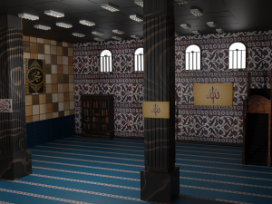 Mosque Interior Modello 3D