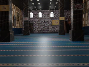 Mosque Interior Modello 3D