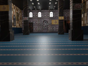 Mosque Interior 3D Model