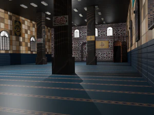 Mosque Interior 3D Model