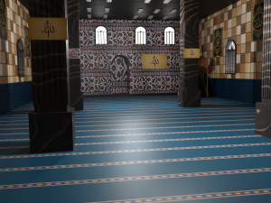 Mosque Interior Modello 3D