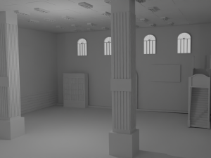 Mosque Interior No Material Modèle 3D