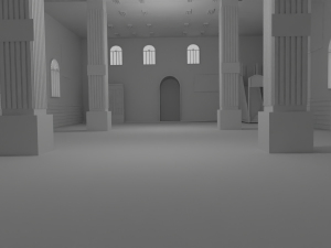 Mosque Interior No Material Modèle 3D