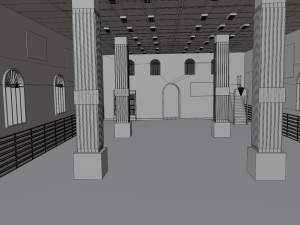 Mosque Interior No Material Modèle 3D