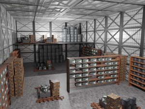 Warehouse Interior 3D Model