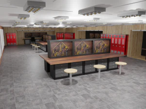 ワークショップのインテリア 3Dモデル