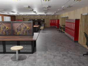 Workshop Interior 3D Model