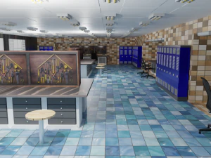 Interior da oficina Modelo 3D