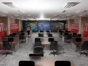 Mission Control Center 3D Модель