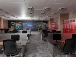 Mission Control Center 3D Модель