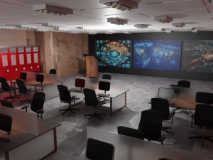Mission Control Center 3D Модель