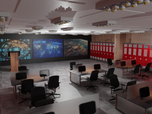Mission Control Center 3D Модель