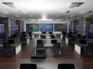 Mission Control Center 3D Model