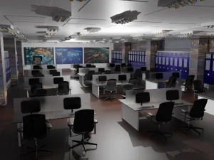 Mission Control Center 3D Model