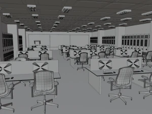 Mission Control Center 3D Model