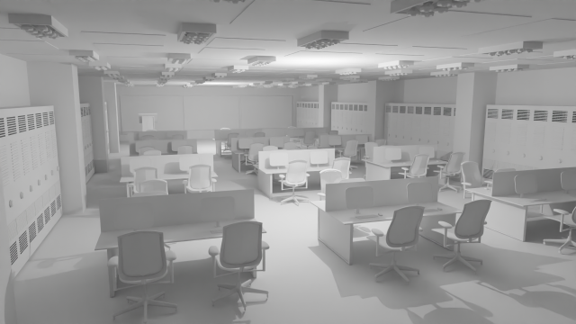 Mission Control Center No Material 3D Model .c4d .max .obj .3ds .fbx .stl .blend 