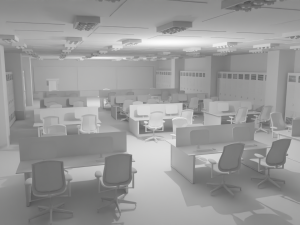 Mission Control Center No Material 3D Model