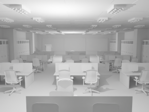 Mission Control Center No Material 3D Model