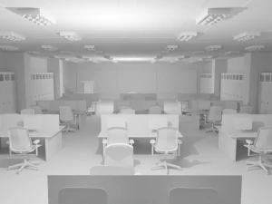Mission Control Center No Material 3D Model