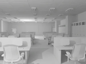Mission Control Center No Material 3D Model
