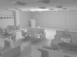 Mission Control Center No Material 3D Model