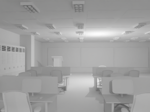 Mission Control Center No Material 3D Model