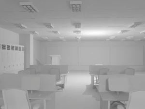 Mission Control Center No Material 3D Model