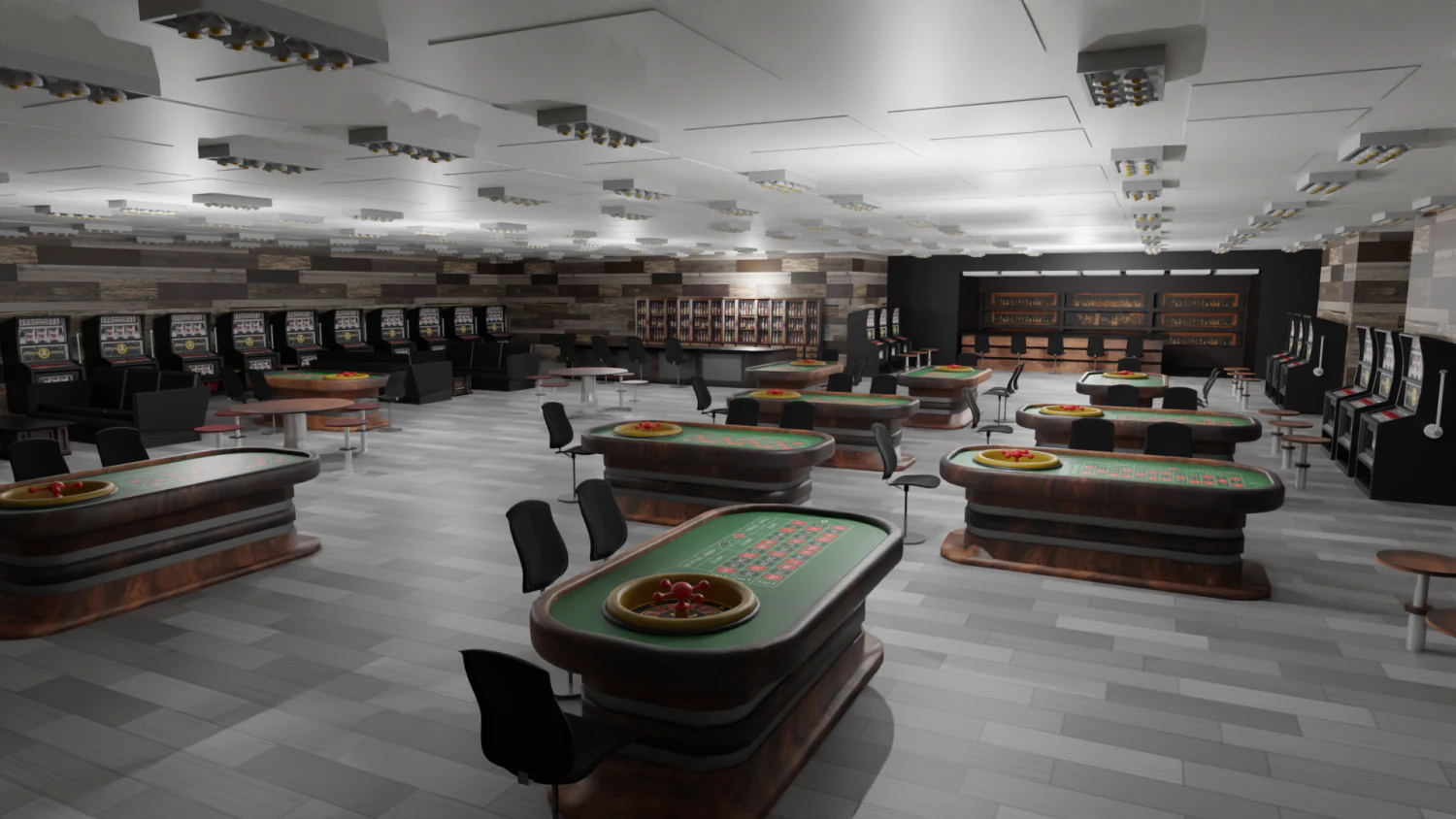 Casino Interior 3D Model .c4d .max .obj .3ds .fbx .stl .blend 