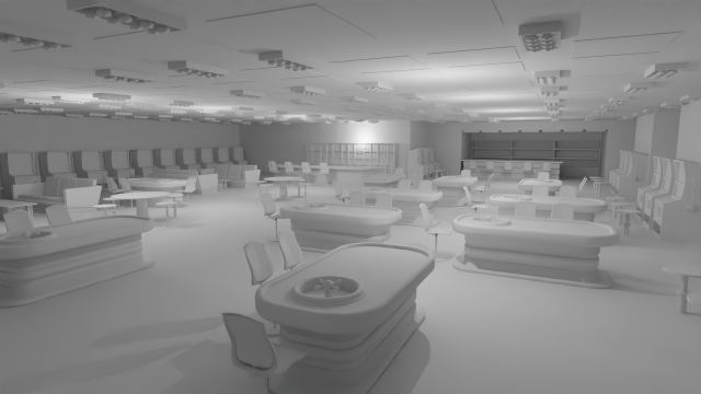 Casino Interior No Material Modelo 3D .c4d .max .obj .3ds .fbx .stl .blend 