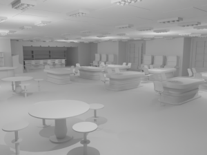 Casino Interior No Material Modelo 3D