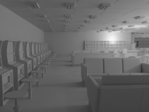 Casino Interior No Material Modelo 3D