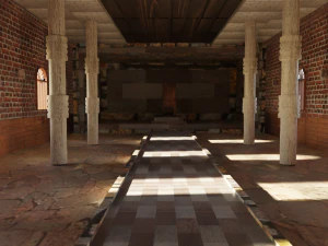 Interior do Sal&atilde;o do Rei Modelo 3D