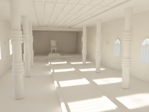 Kings Hall Interior No Material Modèle 3D