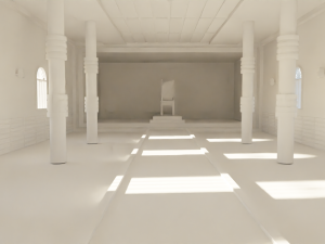 Kings Hall Interior No Material 3D Model
