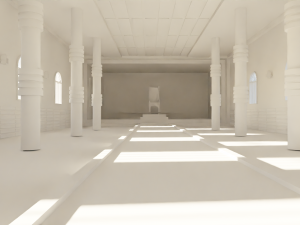 Kings Hall Interior No Material 3D Model