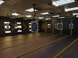 Shooting Range Interiors 3D 모델
