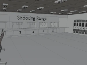 Інтер'єр тиру 3D Модель