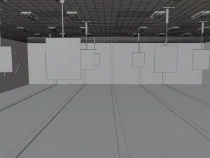 Інтер'єр тиру 3D Модель