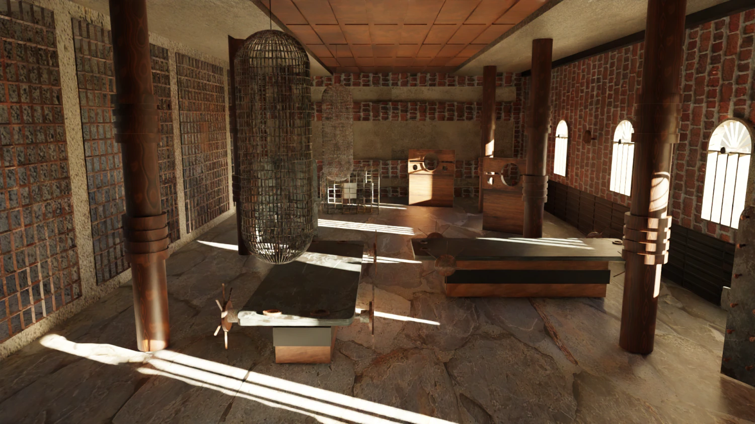 Torture room 3D Model .c4d .max .obj .3ds .fbx .stl .blend 