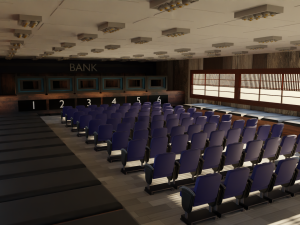 Bank Interior 3D Model