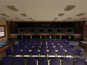 Bank Interior 3D Model