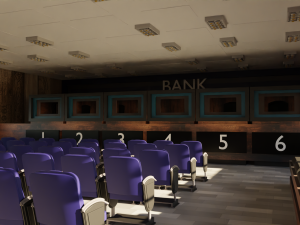 Bank Interior 3D Model