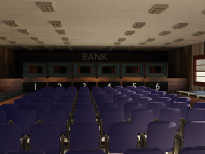 Bank Interior 3D Model